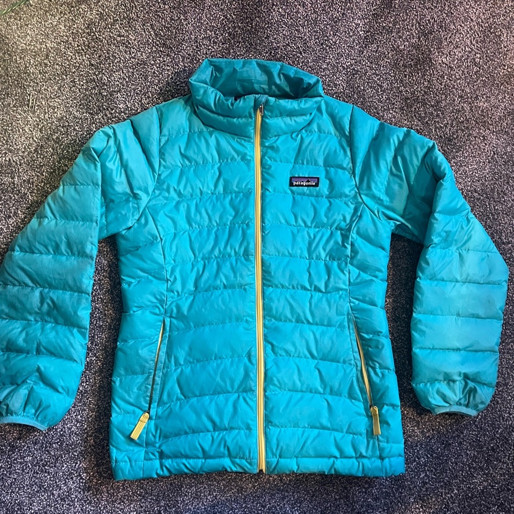 Patagonia Kids' Teal Puffer Jacket
